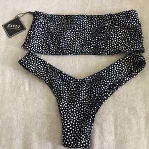 NWT zaful polka dot swimsuit
